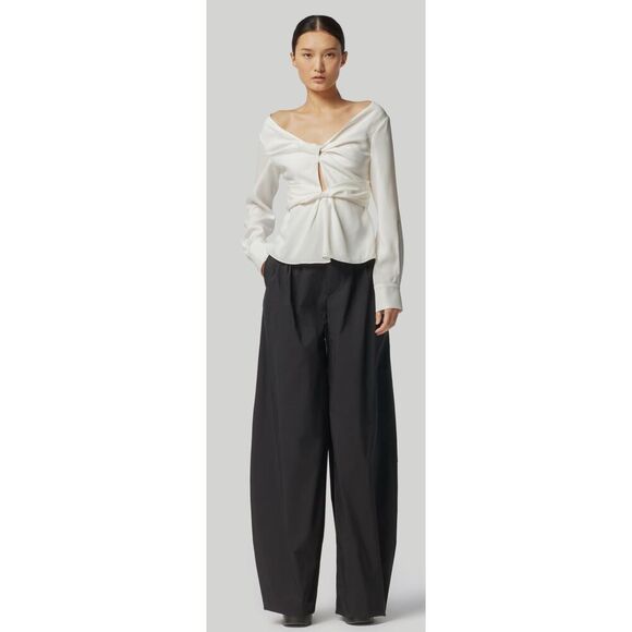 Altuzarra “PRASINI' Twist Detail TOP in White NWT Size 36/XS - Picture 5 of 10